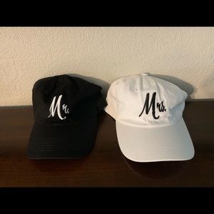 Wedding Mr. and Mrs. Hats, preowned but never worn.